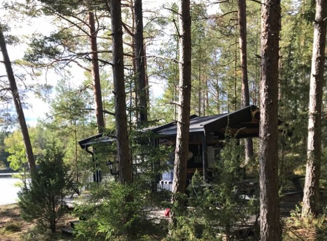 «Skauhytta» ligger 10m fra vannkanten/Leben in der Natur. Freiheitsgefühl.